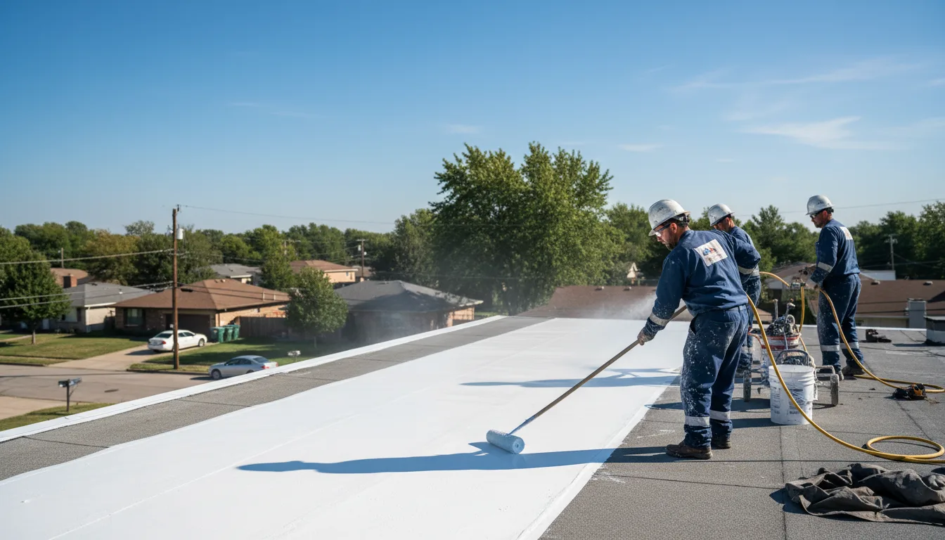 Commercial roof coating in Oak Island, NC near me